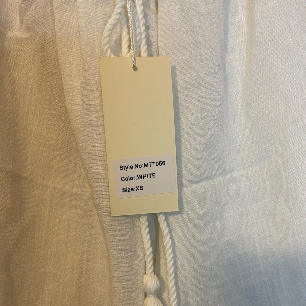My Tribe White Ruffle Blouse - Picture 3 of 4
